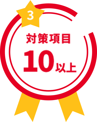 対策項目 10以上